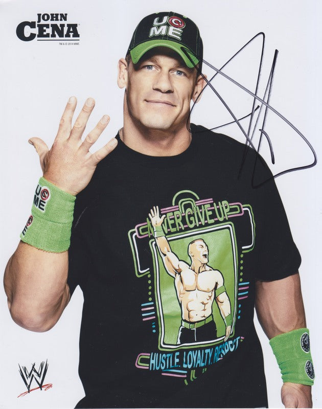 2014 John Cena (signed) WWE Promo Photo PW Catalog