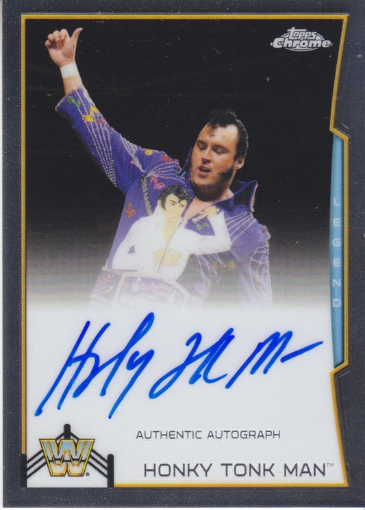 2014 Topps WWE Chrome Honky Tonk Man Autograph 2017 approx value:$30 PW Catalog
