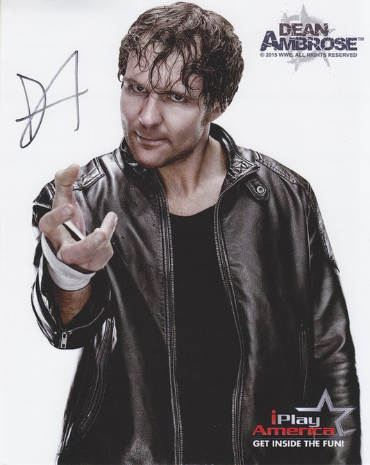 2015 Dean Ambrose (Signed) WWE Promo Photo