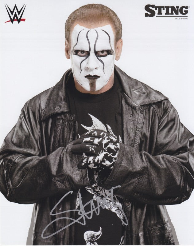 2015 Sting (signed) WWE Promo Photo PW Catalog