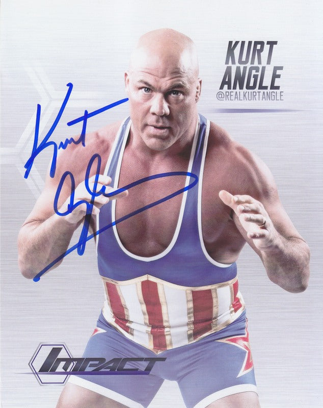 2015 IMPACT WRESTLING Kurt Angle (signed) PW Catalog