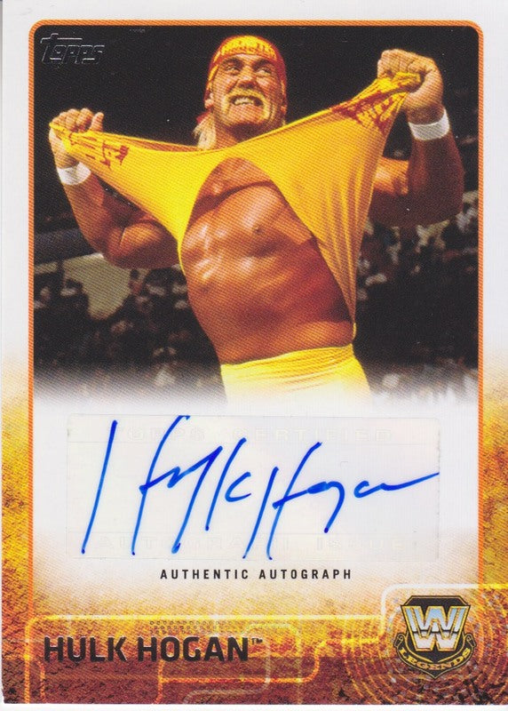 2015 Topps WWE Hulk Hogan Autograph 2017 approx value:$75 PW Catalog