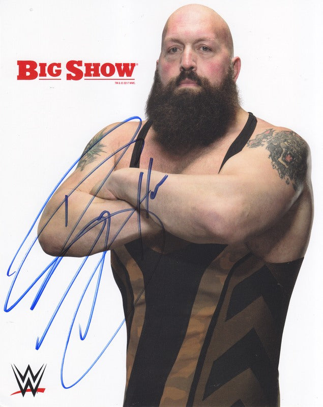 2017 Big Show (signed) WWE Promo Photo PW Catalog