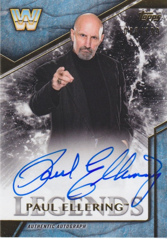 2017 Topps WWE Legends Paul Ellering auto 2018 approx value:$10 PW Catalog