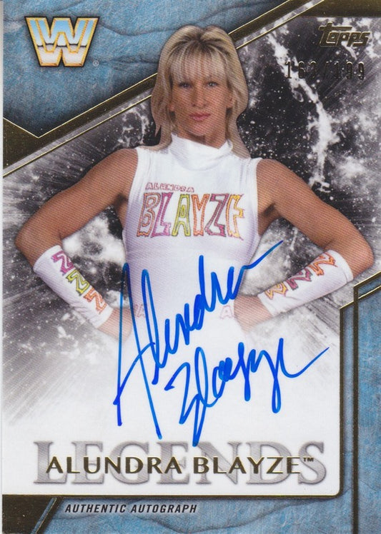2017 Topps WWE Legends Alundra Blayze auto 2018 approx value:$15 PW Catalog