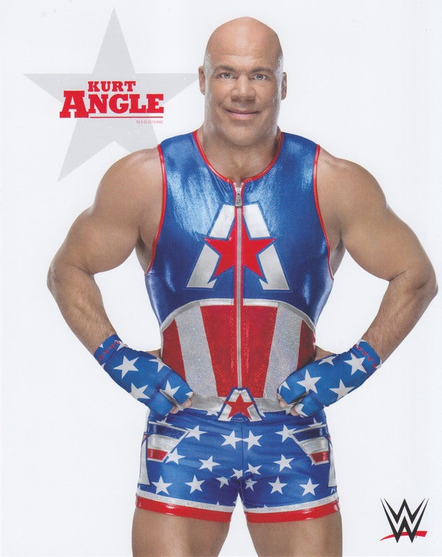 2018 Kurt Angle WWE Promo Photo PW Catalog