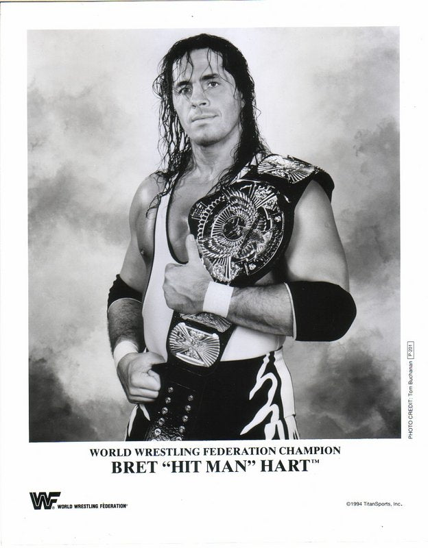 1994 WWF CHAMPION Bret "Hitman" Hart P201c b/w PW Catalog