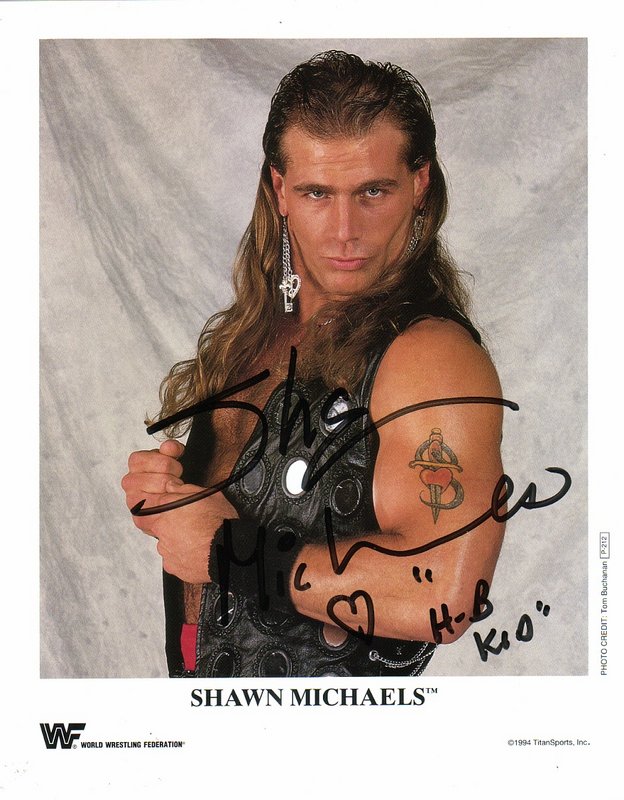 1994 Shawn Michaels (signed) P212a color PW Catalog
