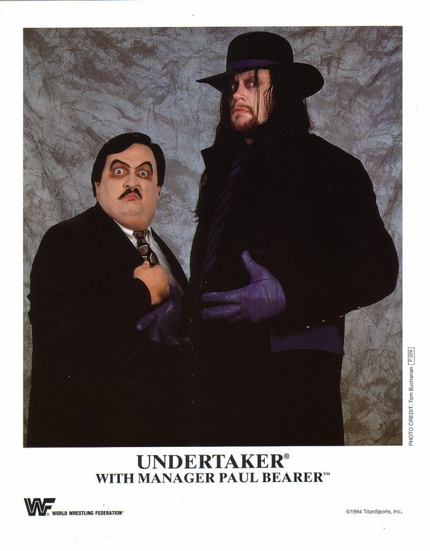 1994 Undertaker w/Paul Bearer P229a color PW Catalog