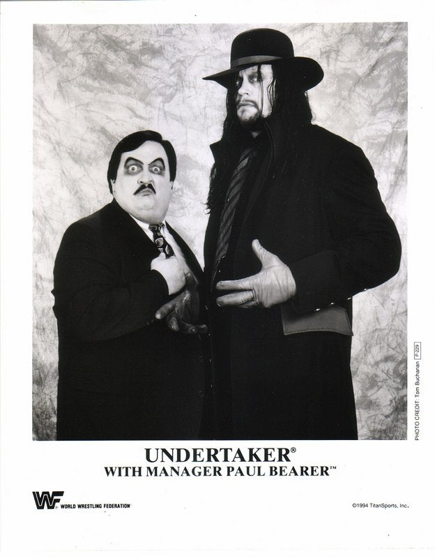 1994 Undertaker w/Paul Bearer P229b b/w PW Catalog