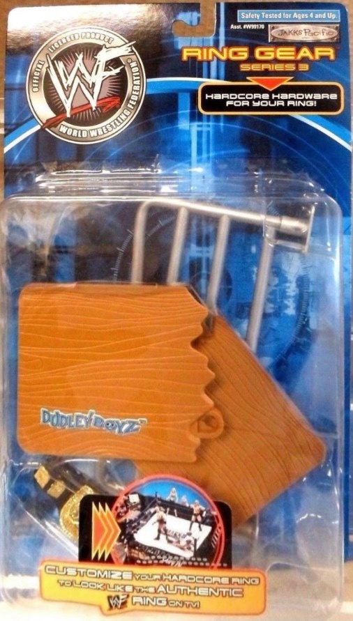 2001 WWF Jakks Pacific Ring Gear Series 3: D-Von, Get the Tables! Action & Toy Figures PWcatalog