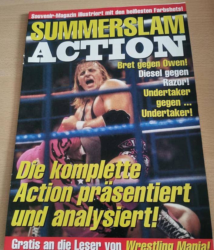 Wrestling Mania! Summerslam Action from Germany Magazine PWcatalog