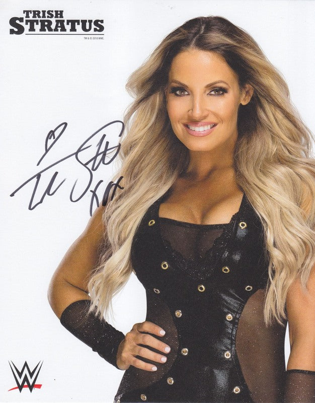 2018 Trish Stratus (signed) WWE Promo Photo PW Catalog