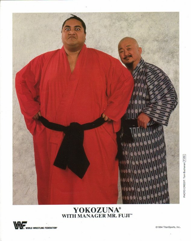1994 Yokozuna w/Mr. Fuji P255 color PW Catalog