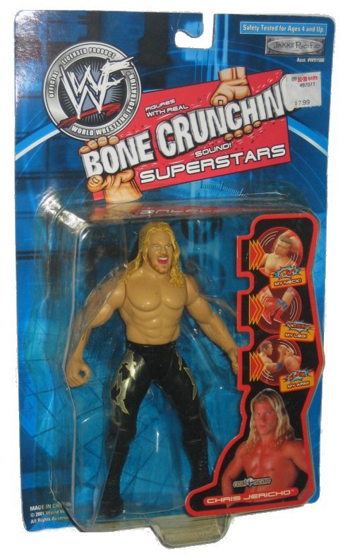 2001 WWF Jakks Pacific Bone Crunching Superstars Chris Jericho Action & Toy Figures PWcatalog