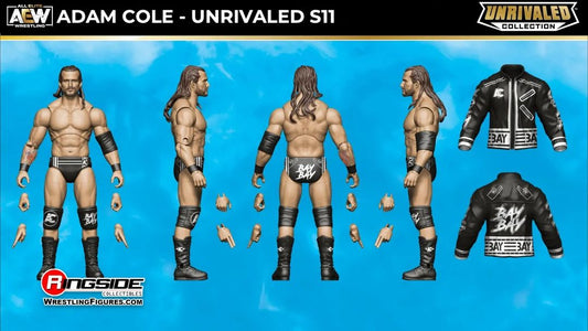 AEW Jazwares Unrivaled Collection 11 Adam Cole Action & Toy Figures PWcatalog