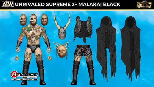 AEW Jazwares Unrivaled Supreme 2 Malakai Black Action & Toy Figures PWcatalog