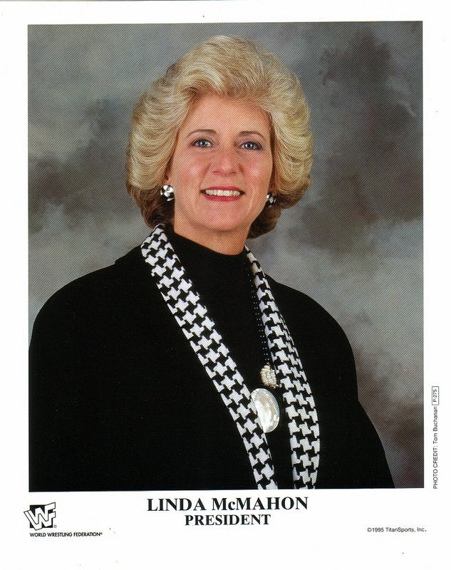 1995 Linda McMahon President P275a (Test Promo) color PW Catalog