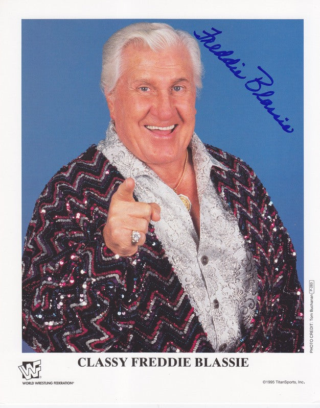 1995 Classy Freddie Blassie (signed) P283b color PW Catalog