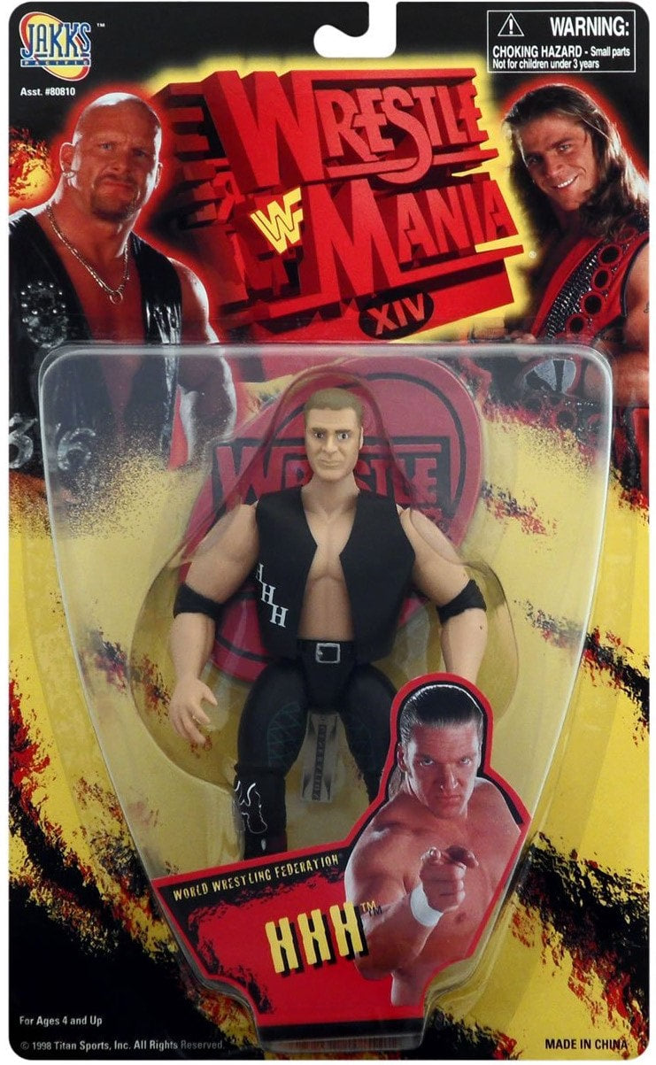 1998 WWF Jakks Pacific WrestleMania XIV HHH Action & Toy Figures PWcatalog