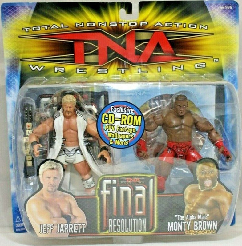 TNA/Impact Wrestling Marvel Toys TNA Wrestling Impact! Multipack: 2 Jeff Jarrett & "The Alpha Male" Monty Brown Action & Toy Figures PWcatalog