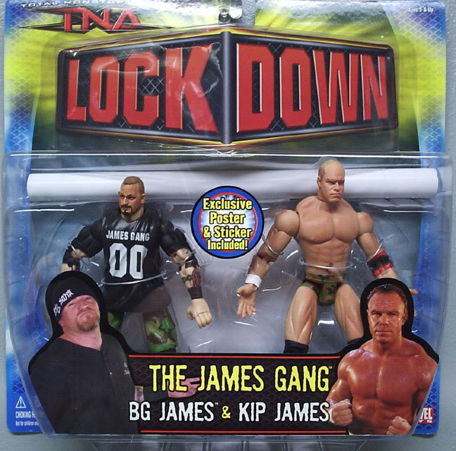 TNA/Impact Wrestling Marvel Toys TNA Wrestling Impact! Multipack: 3 "The James Gang": BG James & Kip James Action & Toy Figures PWcatalog