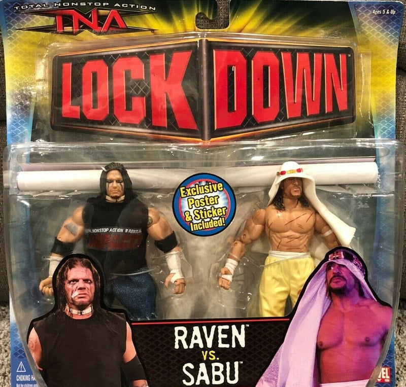 TNA/Impact Wrestling Marvel Toys TNA Wrestling Impact! Multipack: 3 Raven vs. Sabu Action & Toy Figures PWcatalog