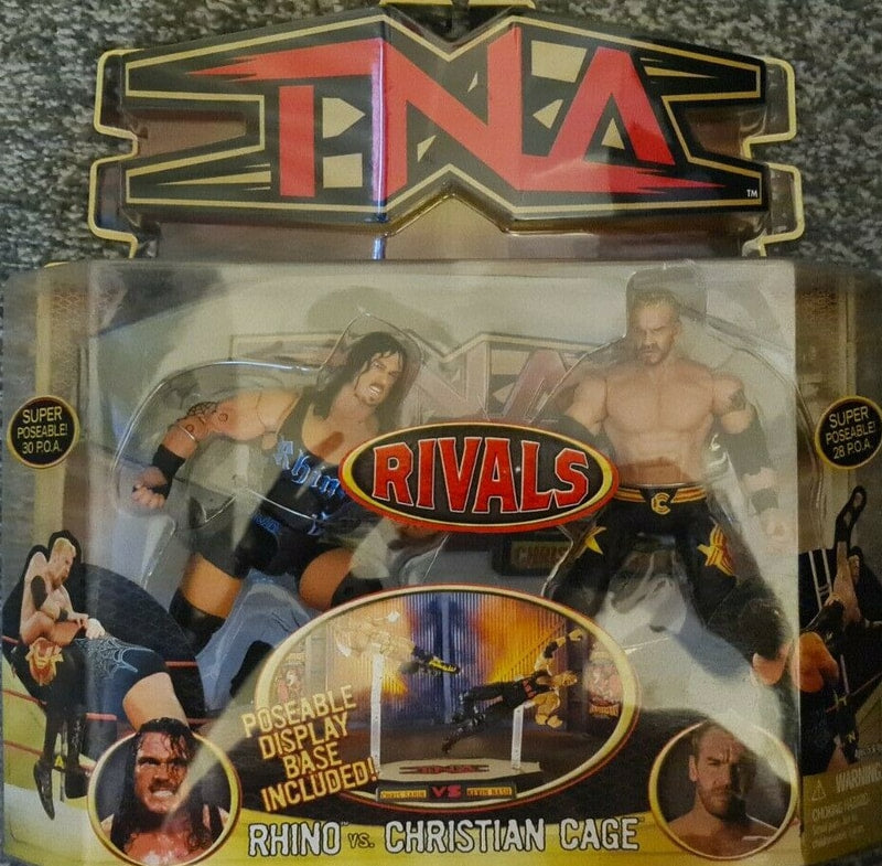 TNA/Impact Wrestling Marvel Toys TNA Wrestling Impact! Multipack: 4 Rhino vs. Christian Cage Action & Toy Figures PWcatalog