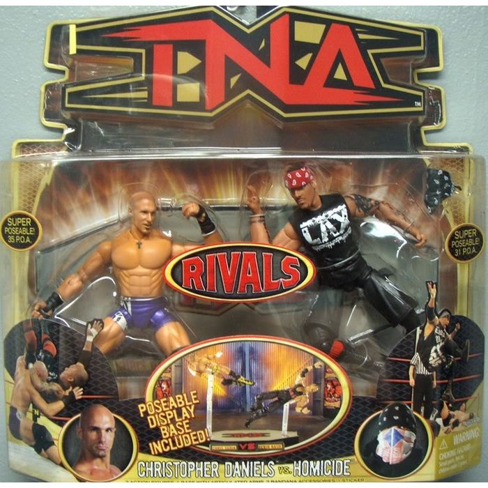 TNA/Impact Wrestling Marvel Toys TNA Wrestling Impact! Multipack: 4 Christopher Daniels vs. Homicide Action & Toy Figures PWcatalog