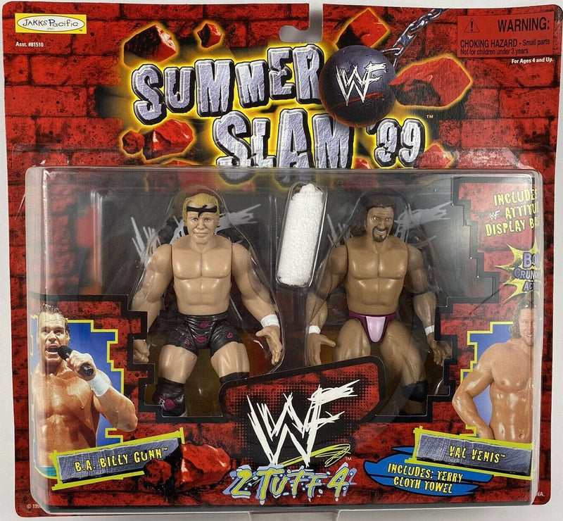1999 WWF Jakks Pacific 2 Tuff 4 B.A. Billy Gunn & Val Venis Action & Toy Figures PWcatalog