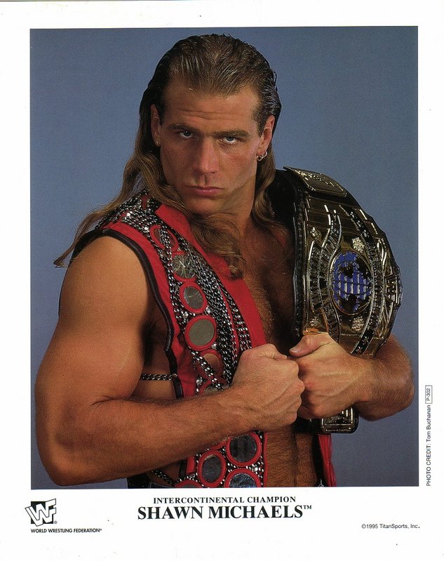 1995 WWF IC CHAMPION Shawn Michaels P302a color PW Catalog