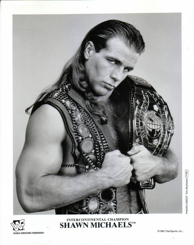 1995 WWF IC CHAMPION Shawn Michaels P302b (RARE) b/w PW Catalog