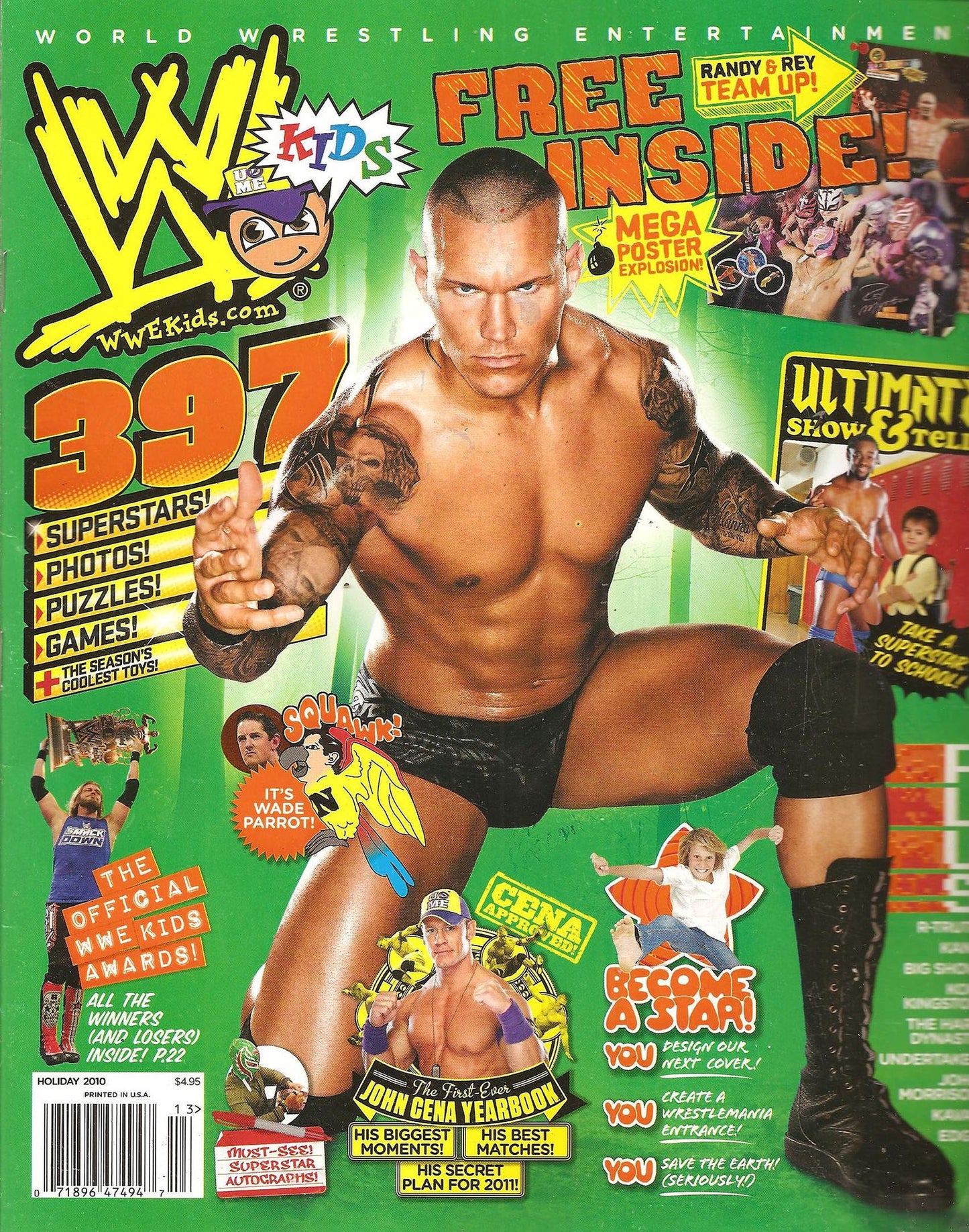 WWE Kids December 2010 Magazine PWcatalog