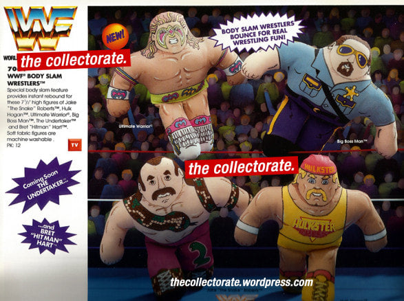 Unreleased WWF Hasbro Wrestling Buddies: Ultimate Warrior, Big Boss Man, Jake "The Snake" Roberts" & Hulk Hogan Action & Toy Figures PWcatalog