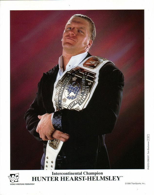 1996 WWF IC CHAMPION Hunter Hearst- Helmsley P357 color PW Catalog
