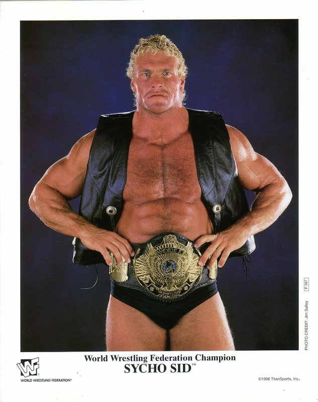 1996 WWF CHAMPION Sycho Sid P387 color PW Catalog