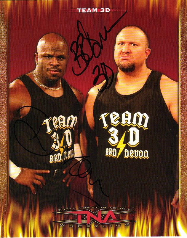 2006-2007 TNA Team 3-D (signed) PW Catalog