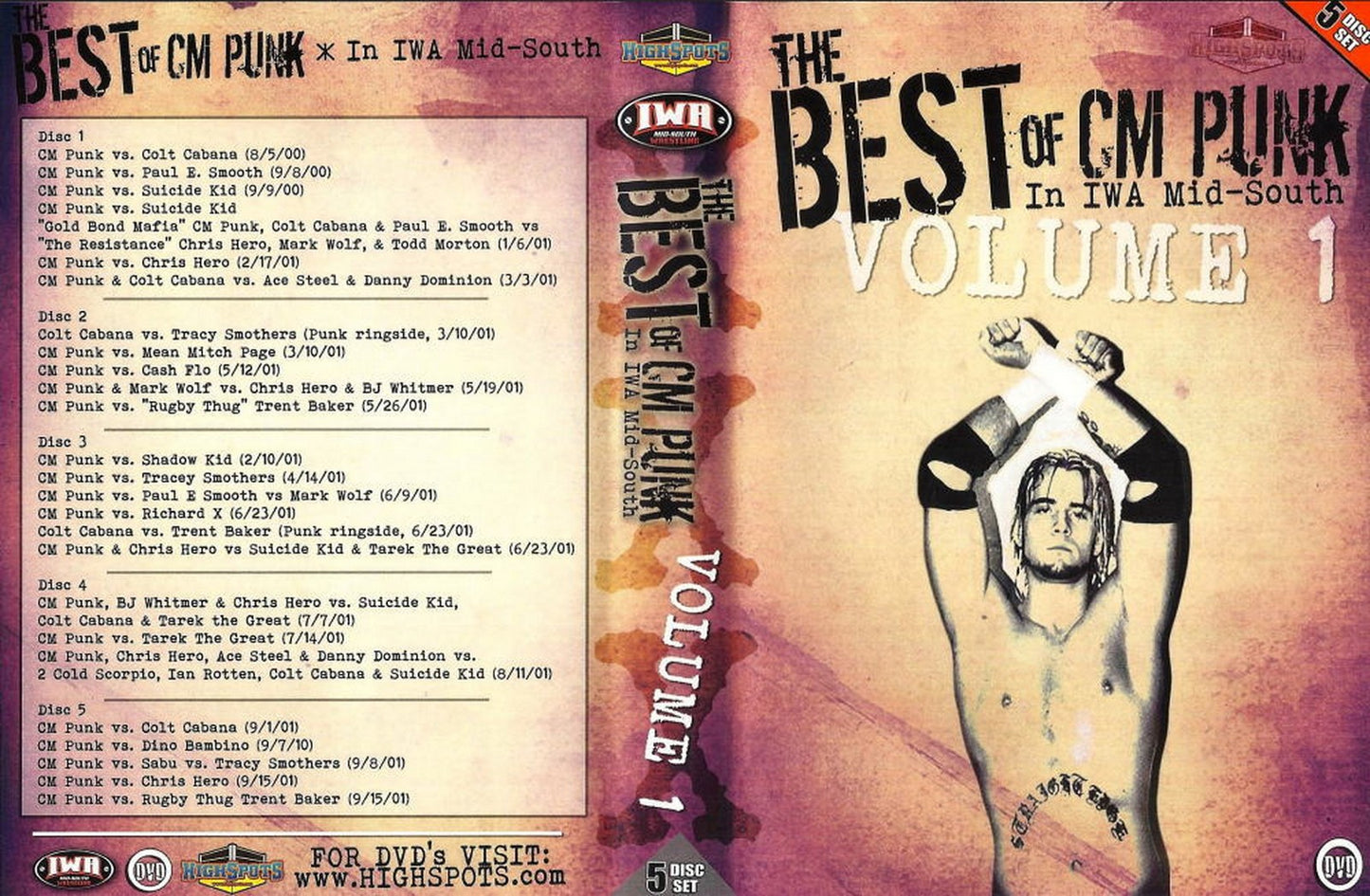 the best of cm punk in iwa mid-south - volume 1 DVDs & Videos Pwcatalog