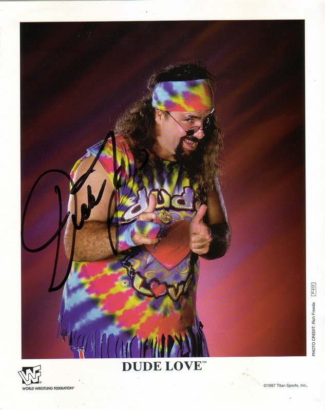 1997 Dude Love P413 (signed) color PW Catalog