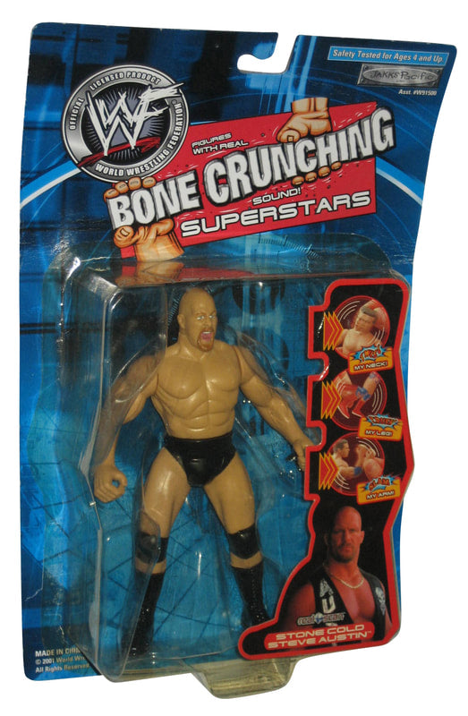 2001 WWF Jakks Pacific Bone Crunching Superstars Stone Cold Steve Austin Action & Toy Figures PWcatalog