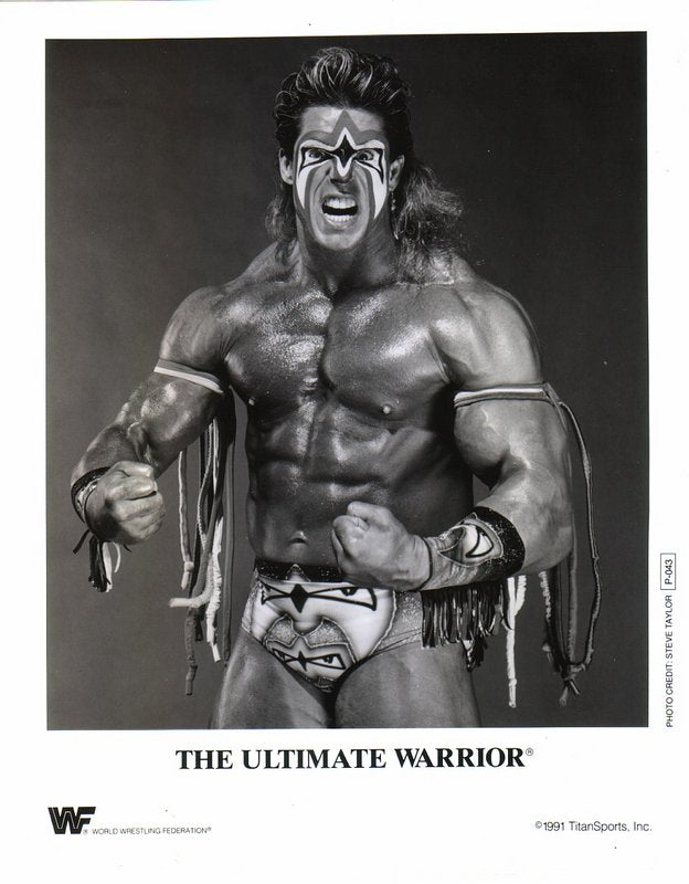 1991 Ultimate Warrior P043 b/w PW Catalog