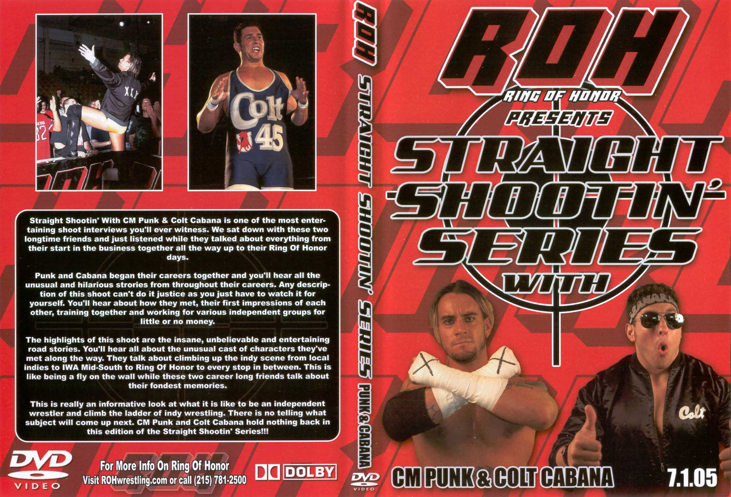 straight shootin series with cm punk colt cabana DVDs & Videos Pwcatalog