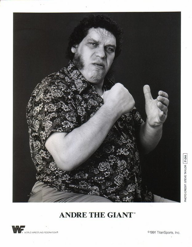 1991 Andre The Giant P044 (final promo) b/w PW Catalog