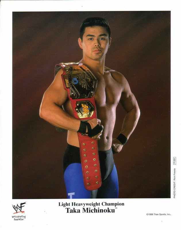 1998 WWF LIGHT HEAVYWEIGHT CHAMPION Taka Michinoku P458 color PW Catalog