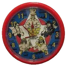 WWF Wall Clock 90`s Hulk Hogan, Bret Hart, Ultimate Warrior, Macho Man, Undertaker - image 3