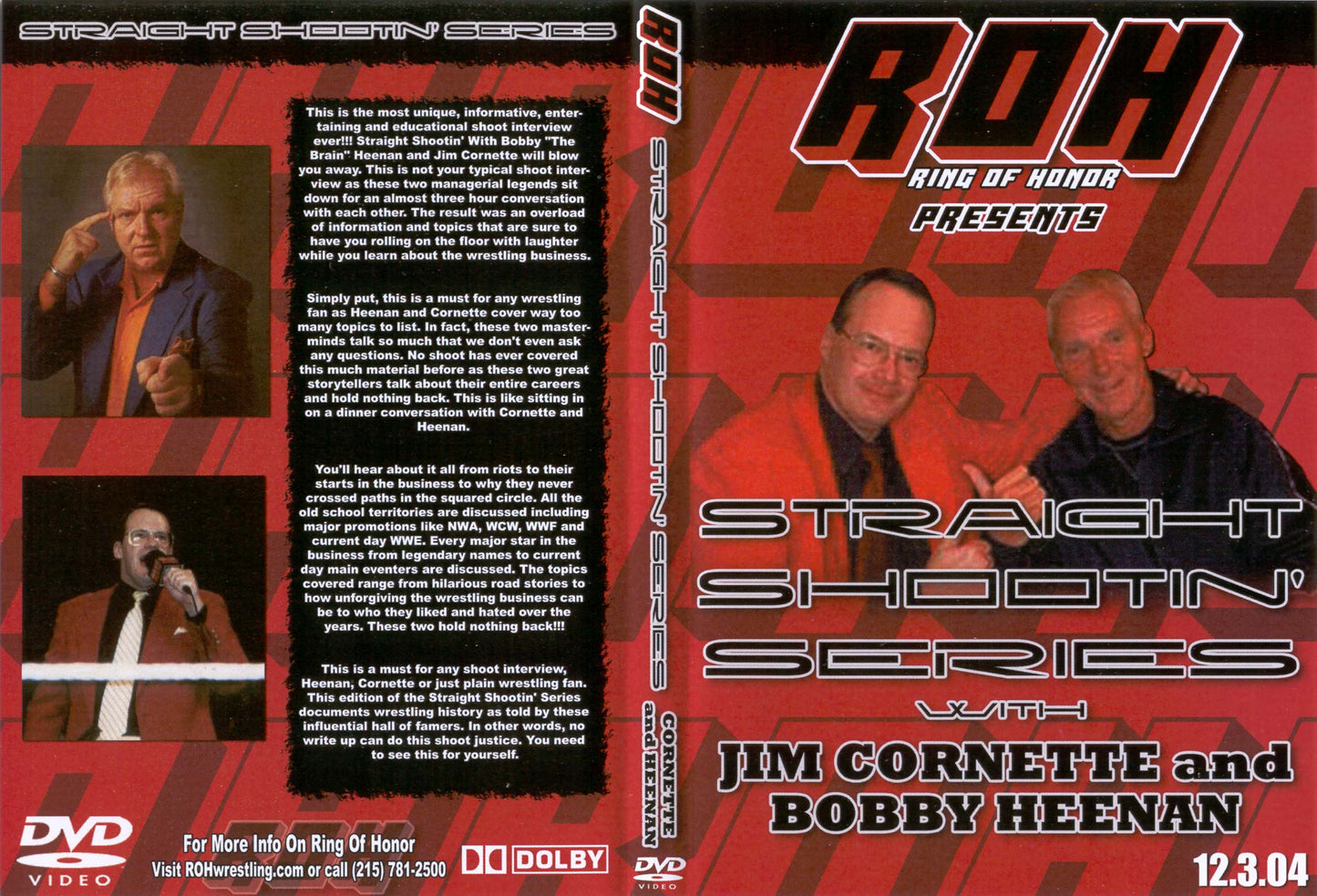 straight shootin series with jim cornette and bobby heenan DVDs & Videos Pwcatalog