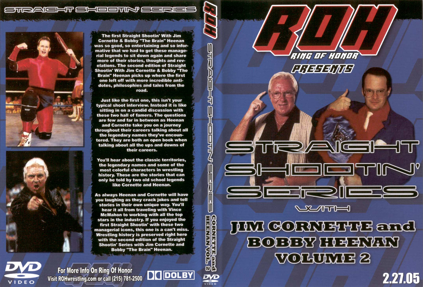 straight shootin series with jim cornette and bobby heenan volume 2 DVDs & Videos Pwcatalog