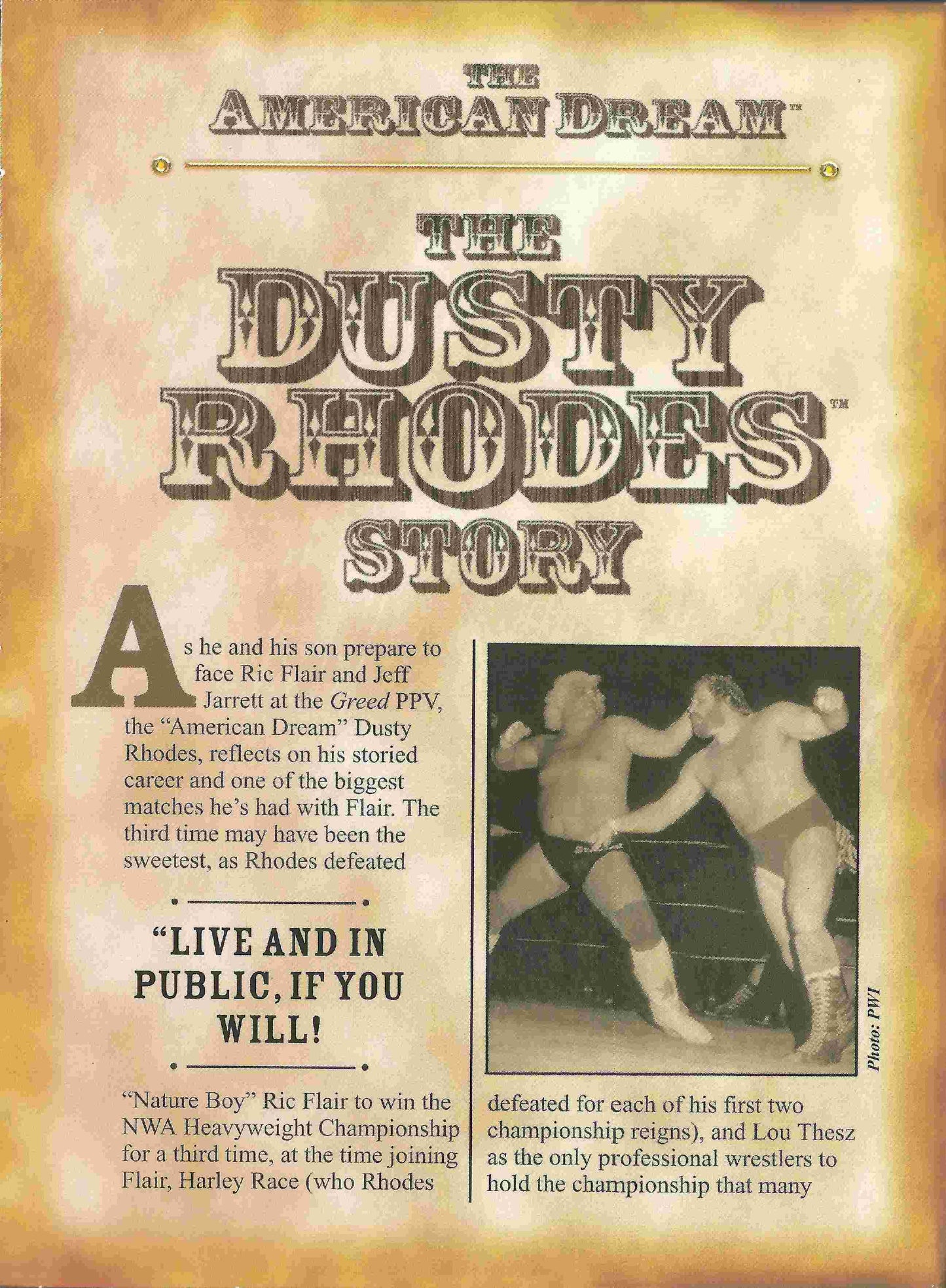 the american dream the dusty rhodes story DVDs & Videos Pwcatalog