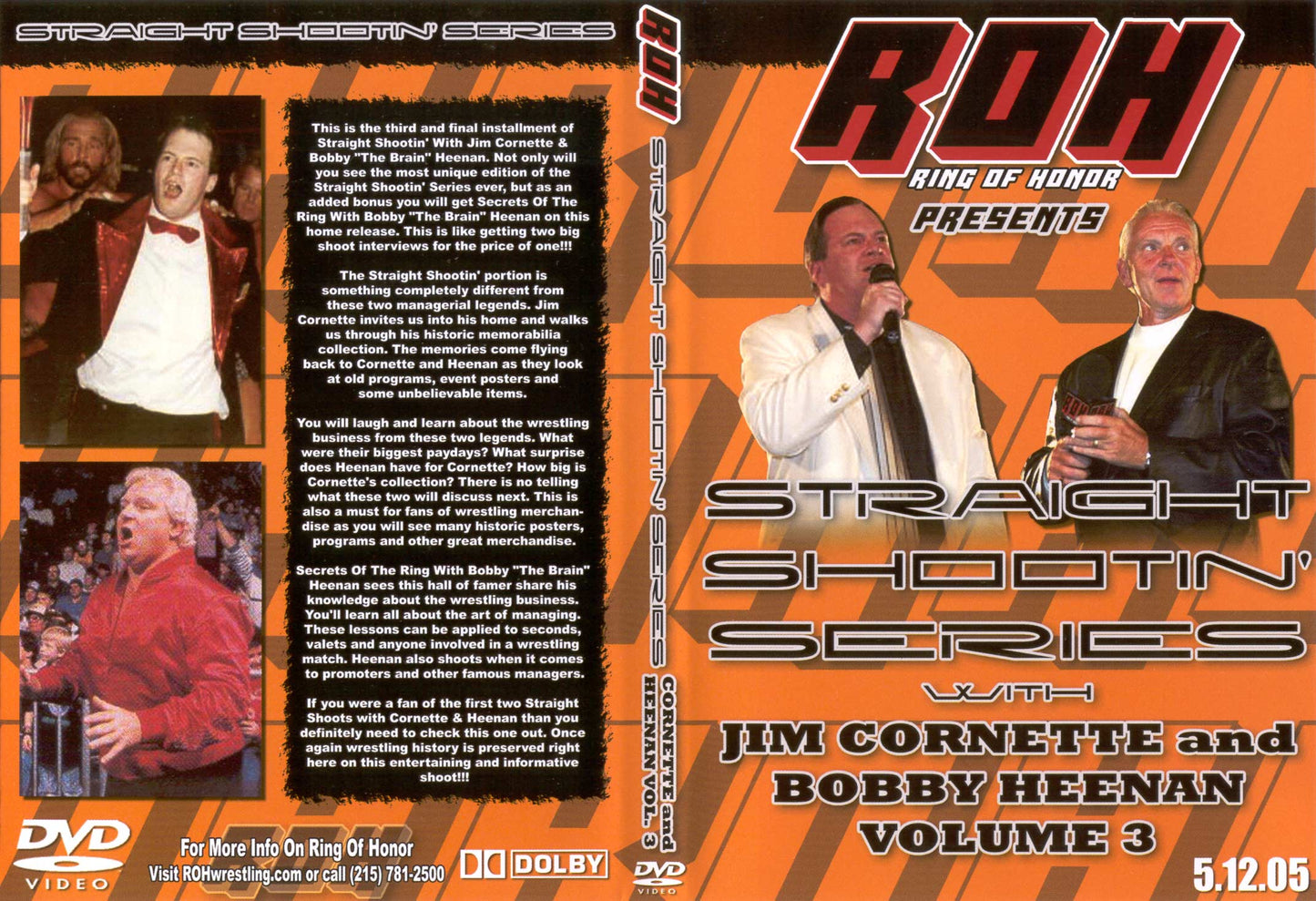 straight shootin series with jim cornette and bobby heenan volume 3 DVDs & Videos Pwcatalog
