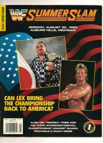 WWF Program SummerSlam 1993 Magazine PWcatalog